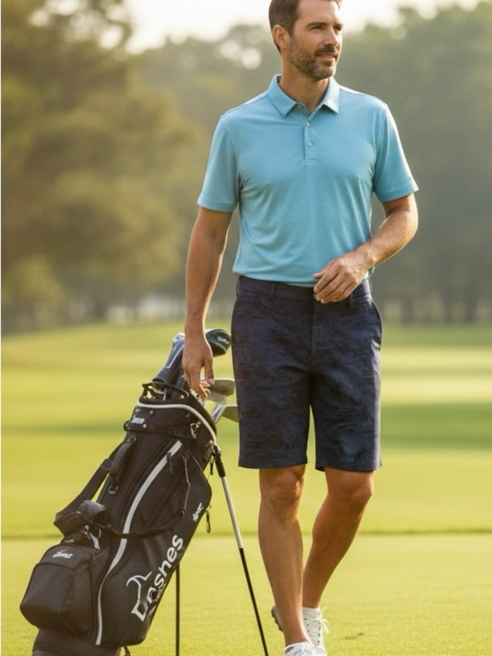 Peter Millar Men's Salem Course Performance Print Stretch Shorts